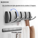folding wall hooks for coats and towels