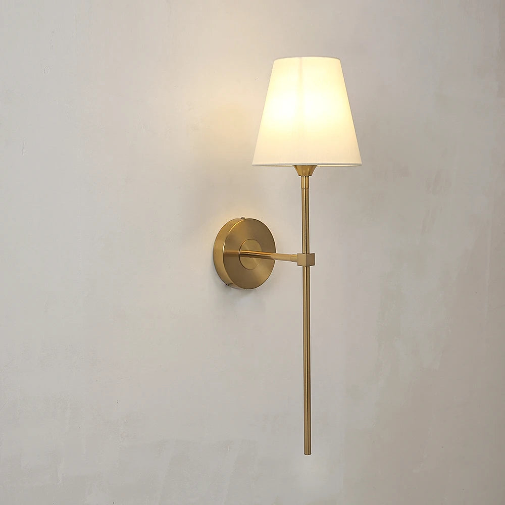 Modern copper wall light for loft decor - vue 3 sur 9
