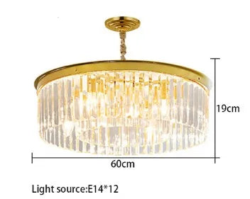 Elegant design crystal pendant chandelier for indoor lighting - vue 15 sur 22