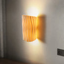 Nordic resin wall light wave pattern double head LED