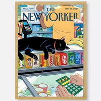 affiche new yorker art mural autocollant étanche décoration esthétique