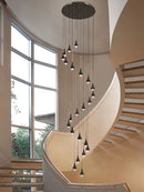 Modern LED pendant light for staircases and interiors