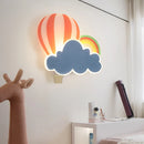Children's hot air balloon cloud LED wall light