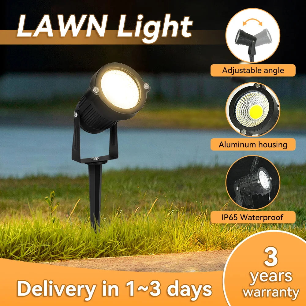 Waterproof LED garden lights for decorative outdoor lighting