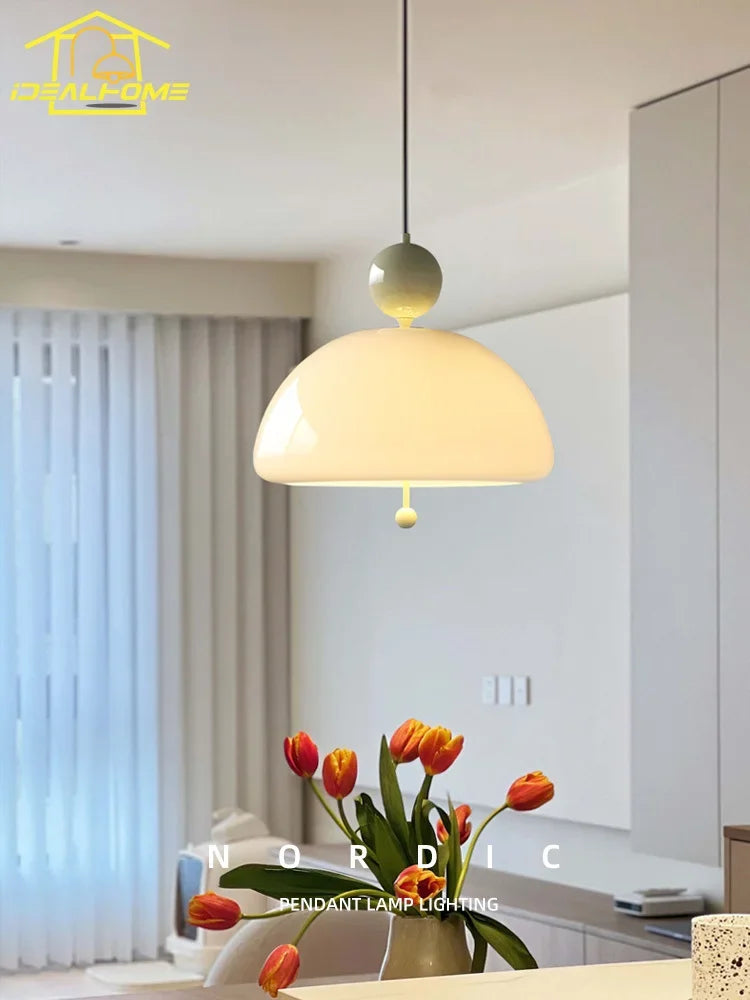 Vintage retro glass pendant light for interior decoration