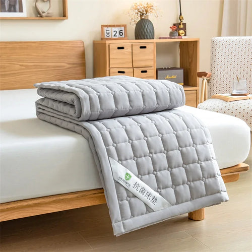 Cooling Mattress Topper for Summer,Foldable Bed Mat Cool Sleeping Mattress,Soft Breathable Roll Up Bed for Single Double Bed - vue 10 sur 13