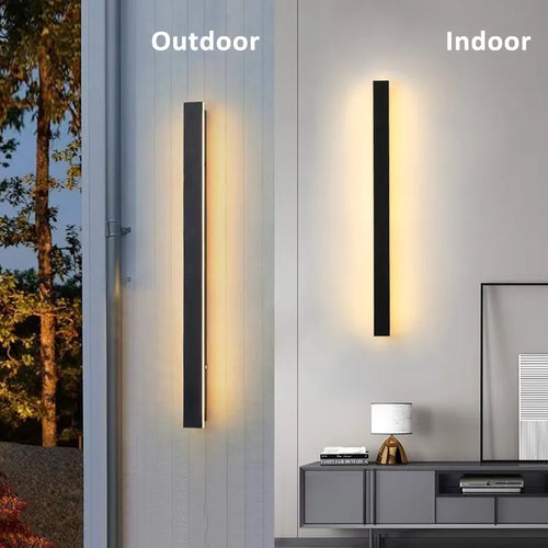 Modern waterproof LED outdoor wall light long strip - vue 7 sur 9