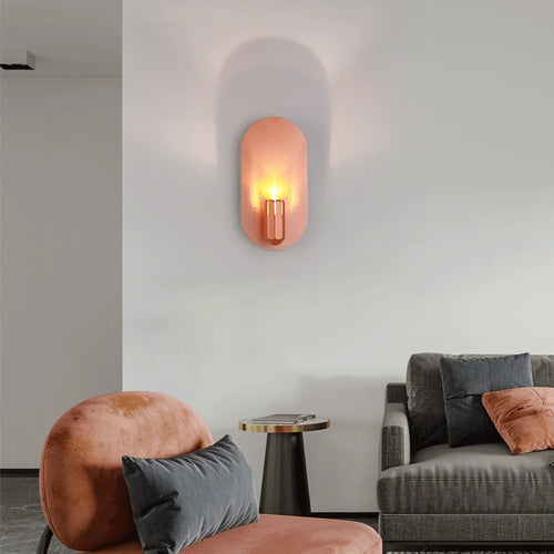 Minimalist luxury aluminium wall light with creative decorative design - vue 4 sur 8