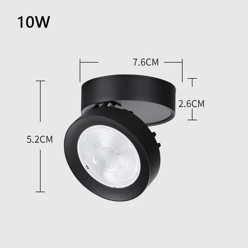 spot led pliable encastrable en aluminium pour maison ou bureau - vue 13 sur 12