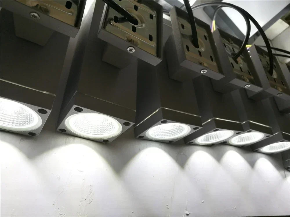 Outdoor aluminium wall light with tempered glass IP65 - vue 6 sur 6