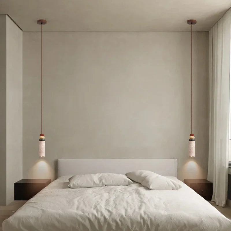 Modern natural stone chandelier for interior decoration - vue 3 sur 7