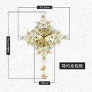 unique metal european design pendulum wall clock