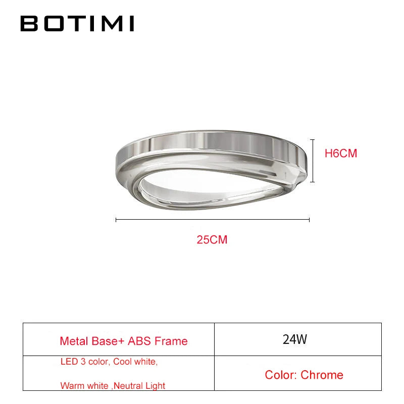 Modern art deco chrome ceiling light