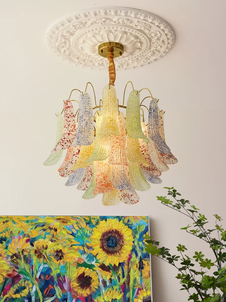 Luxury retro crystal chandelier for elegant interiors