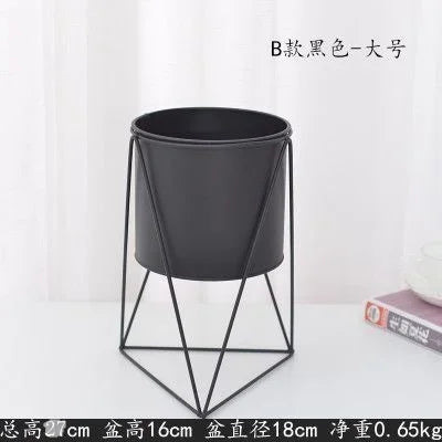 modern iron plant stand for indoor and outdoor decoration - vue 15 sur 18
