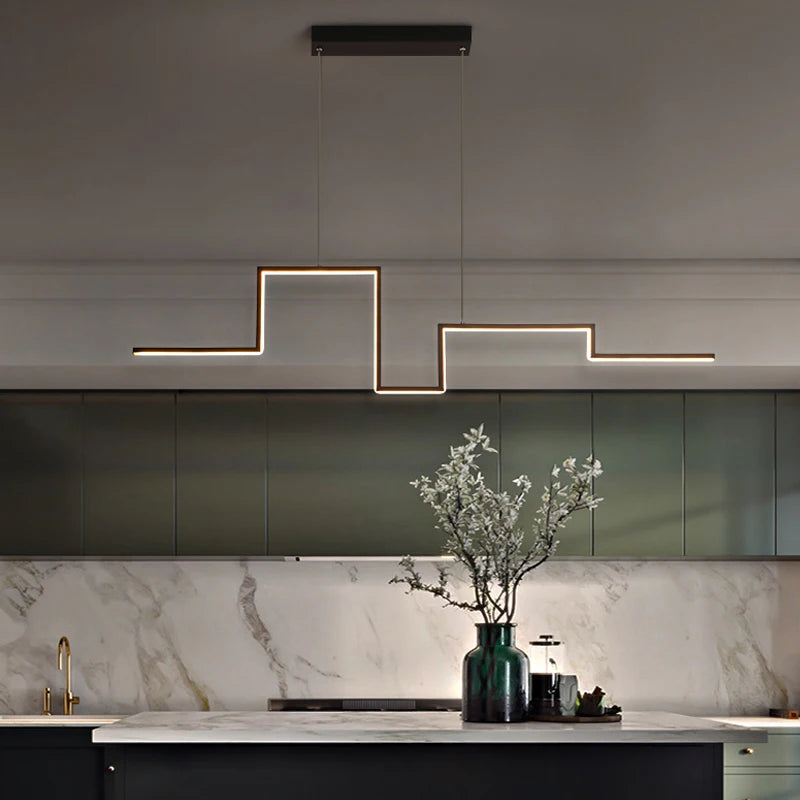Modern artistic LED pendant light for interiors - vue 4 sur 9