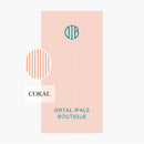 Personalised monogram beach towel preppy stripe style