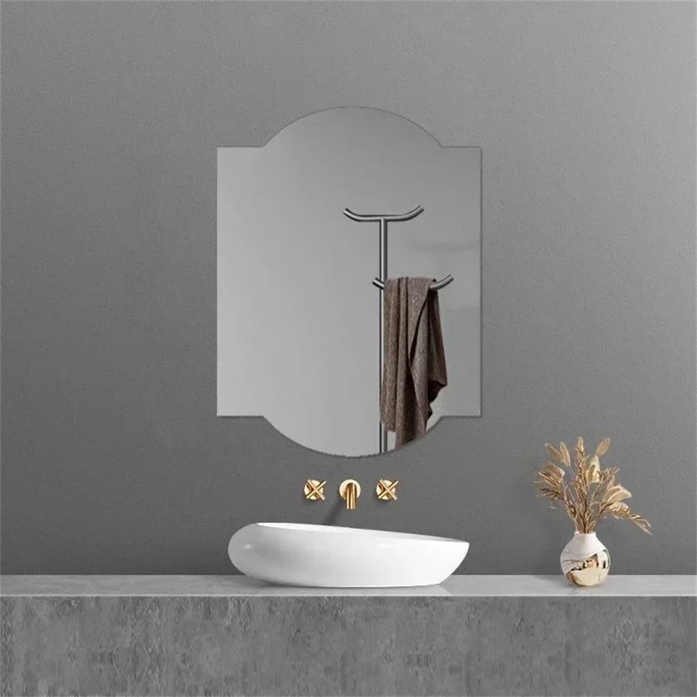 Decorative cloud-shaped unbreakable acrylic wall mirror for the home - vue 12 sur 15