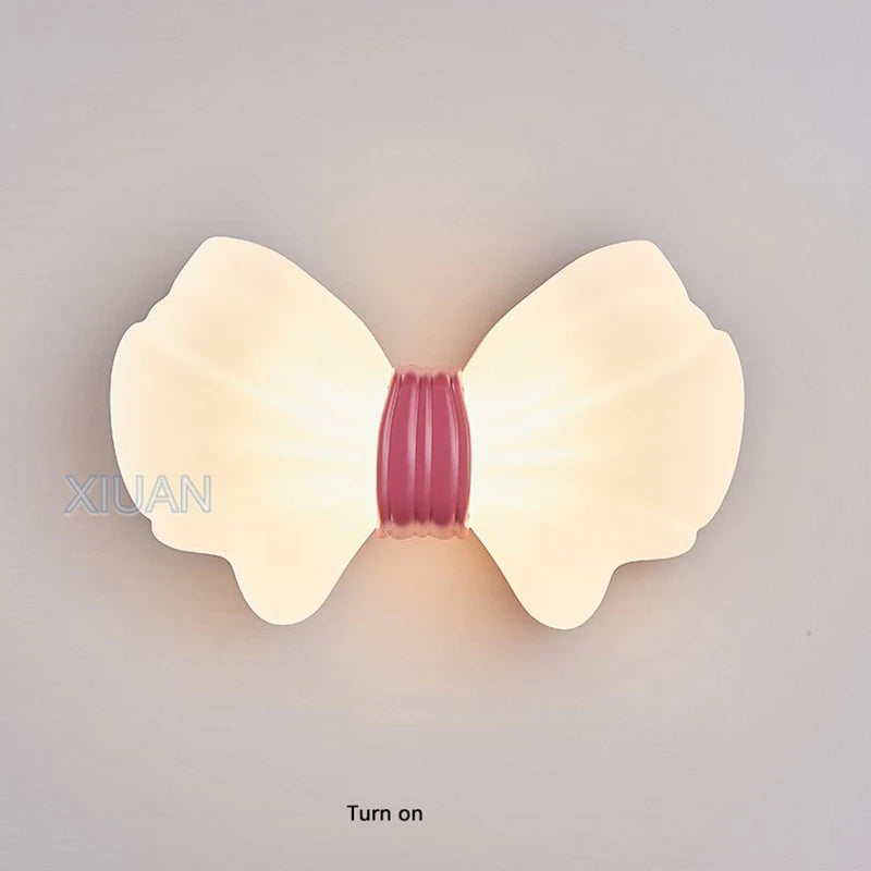 Nordic bow wall light for children's room