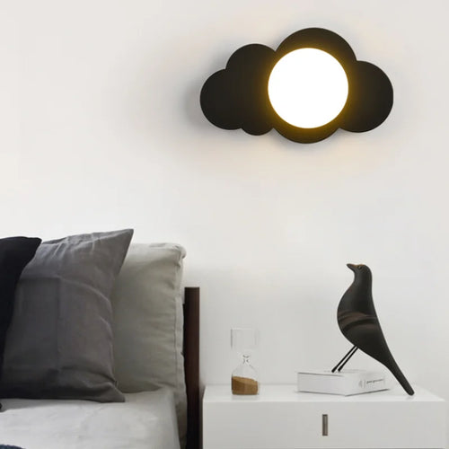 modern design cloud-shaped wall light for elegant interiors - vue 4 sur 10