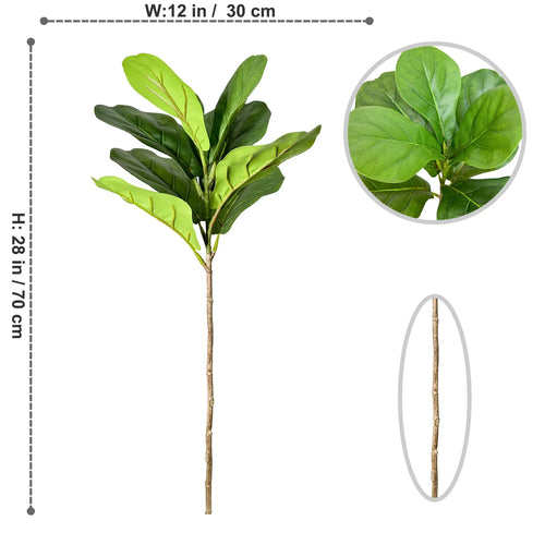 Artificial ficus branches with large banyan leaves for garden decoration - vue 31 sur 36