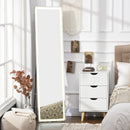 HOMCOM wall mirror full body standing mirror with LED lights 40x37x157,5 cm