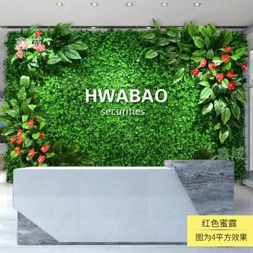 Artificial plant wall for outdoor decoration and landscaping - vue 19 sur 30