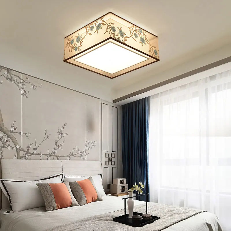 Retro Chinese chandelier for elegant and cosy lighting - vue 5 sur 17