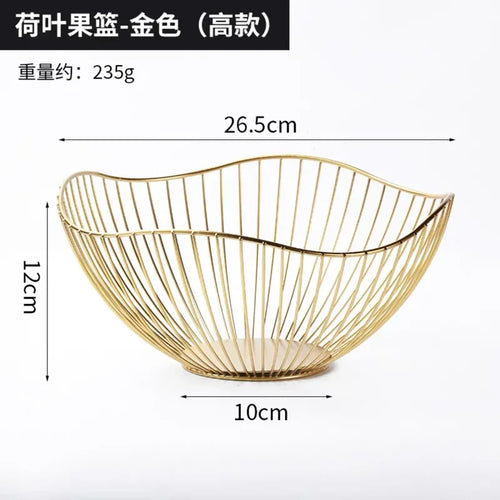 Modern iron fruit basket for storage and display - vue 7 sur 11