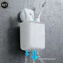 Wall-mounted toothbrush and tumbler holder waterproof practical organiser