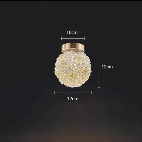 Modern luxury k9 crystal flower pendant light - vue 9 sur 10