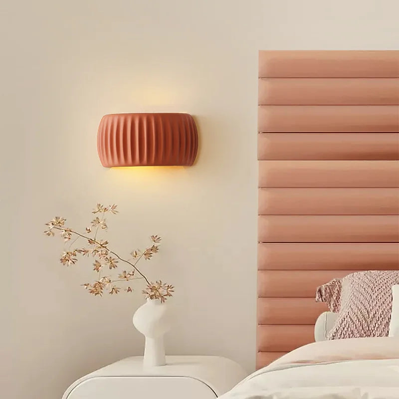 Creative pumpkin wall lamp in resin