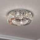 Modern crystal chandelier with decorative LED lighting