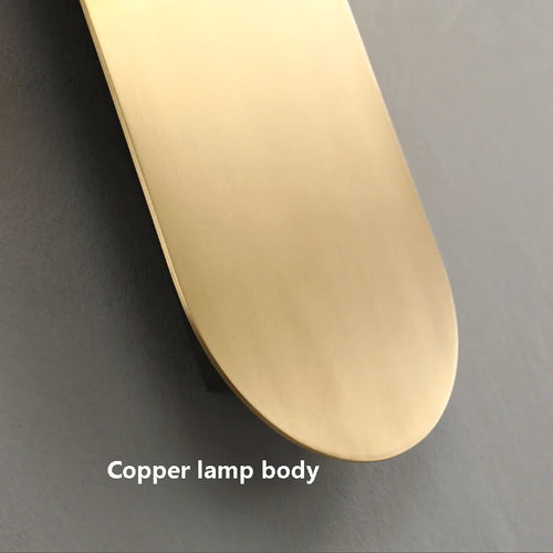 Nordic gold copper wall light with LED glass globe - vue 7 sur 6