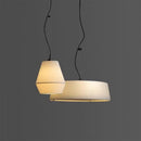 Modern minimalist linen chandelier chinese japanese wabi-sabi pendant