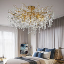 Nordic crystal chandelier with LED lighting for indoor decoration
