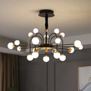 Modern simple and luxurious nordic style glass ball chandelier