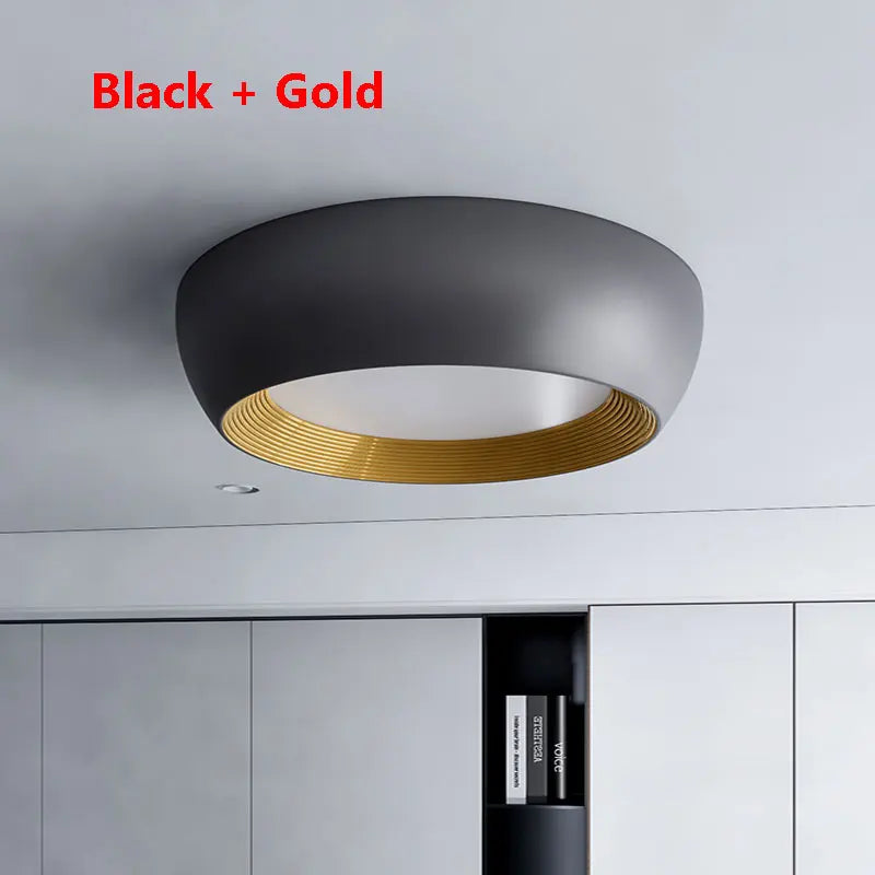 Minimalist Italian vortex pattern ceiling light high-end modern LED design