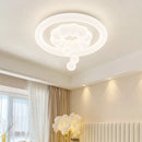 Cloud ceiling light for children's room in creamy playful style