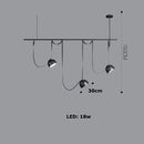 Artistic dimmable chandelier for modern interior decor