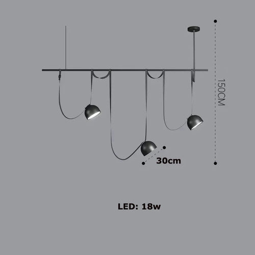 Artistic dimmable chandelier for modern interior decor - vue 10 sur 14