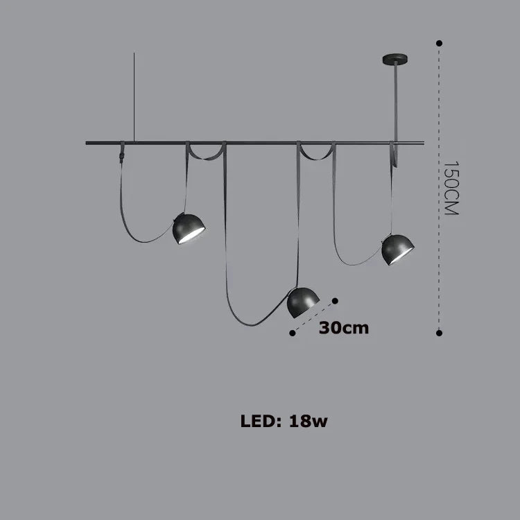 Artistic dimmable chandelier for modern interior decor - vue 9 sur 14