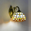 Mediterranean glass wall light vintage style LED lighting