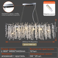 Modern crystal LED chandelier for interior decoration