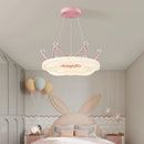 Romantic crown chandelier for little girl's bedroom