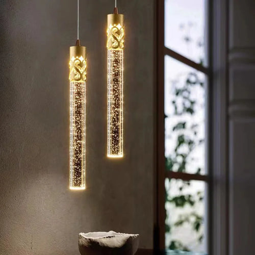Modern LED crystal chandelier for hotel and creative bar - vue 5 sur 22