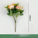 Artificial silk rose bouquet for home decoration