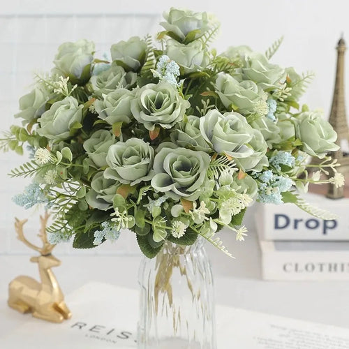 Artificial peony bouquet for weddings and home decor