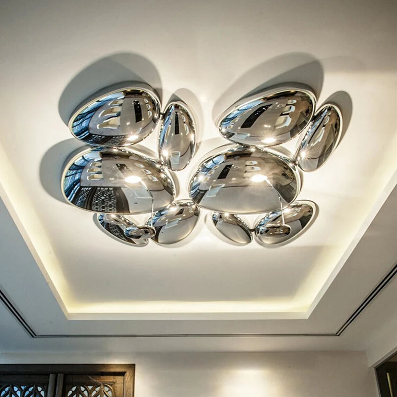 Modern LED ceiling light with decorative droplet design