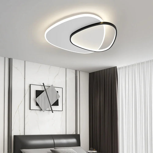Modern ultra slim LED ceiling light with remote control luminaria - vue 5 sur 13